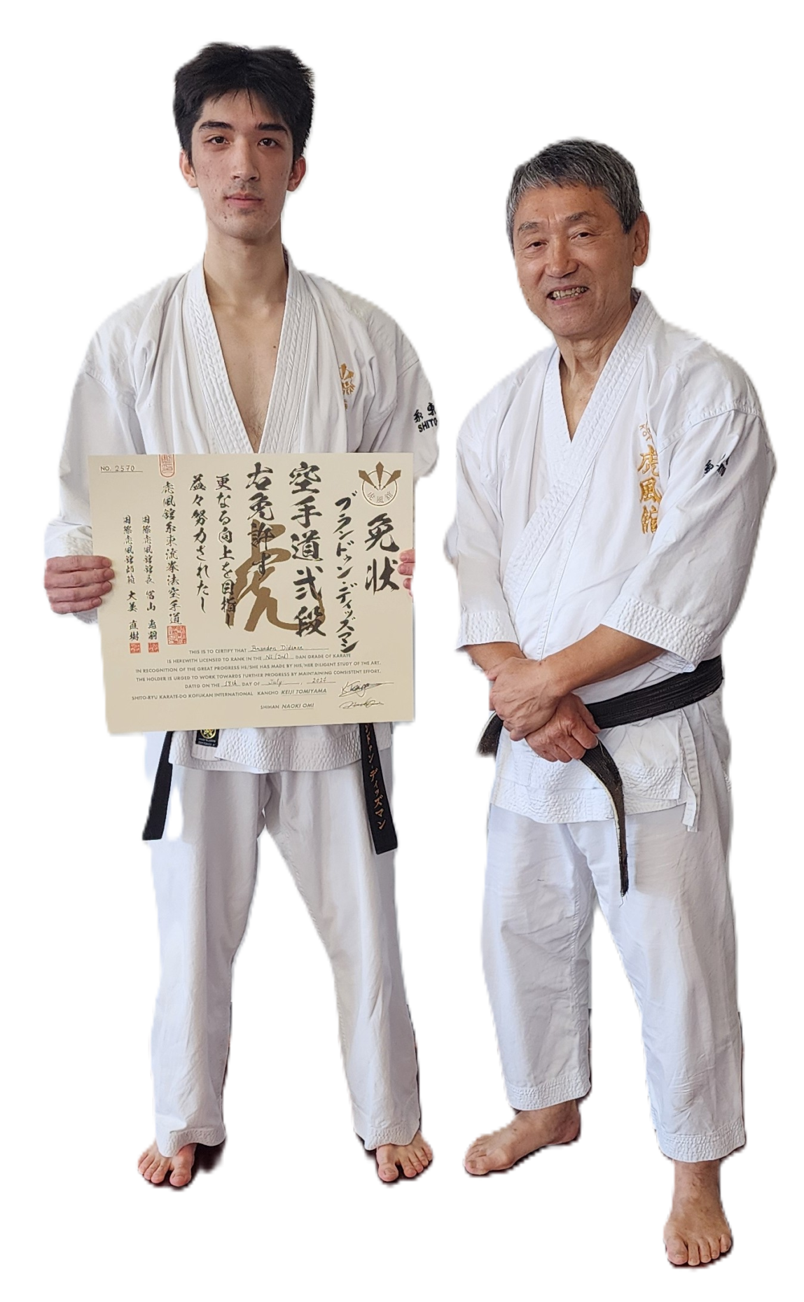 Brandon Didsman with Shihan Tomiyama